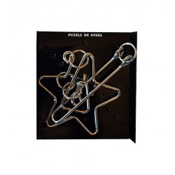 Puzzle brain twister din metal, Pentru copii si adolescenti, 10 cm, 476CUB-9 Puzzle brain twister din metal, Pentru copii si adolescenti, 10 cm, 476CUB-9