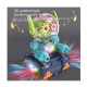 Robot Transparent Gear, Canta si lumineaza, Verde, 17133SX