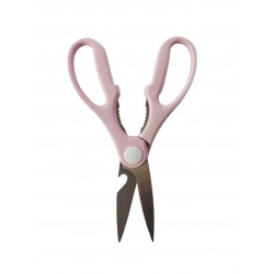 Foarfeca de Bucatarie cu Suport, Multifunctionala, Roz, 21 cm, S233