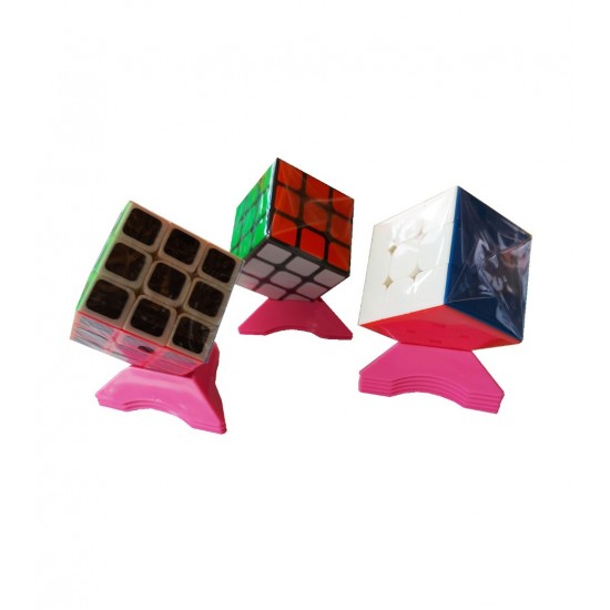 Set 10 Suporti universali pentru cuburi, toate marcile si dimensiunile Magic Cub, Roz, 433CUB-1 Set 10 Suporti universali pentru cuburi, toate marcile si dimensiunile Magic Cub, Roz, 433CUB-1