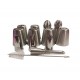 Set 12 duiuri ornat din inox, 5 cm, 138COF
