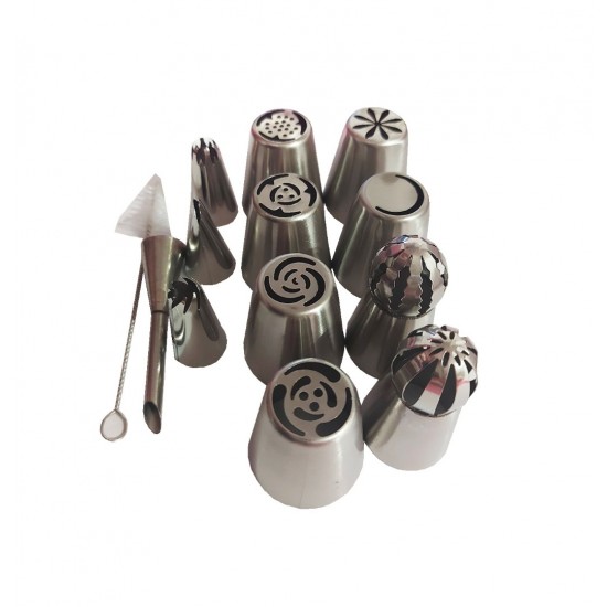 Set 12 duiuri ornat din inox, 5 cm, 138COF
