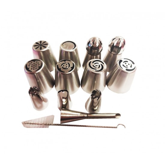 Set 12 duiuri ornat din inox, 5 cm, 138COF