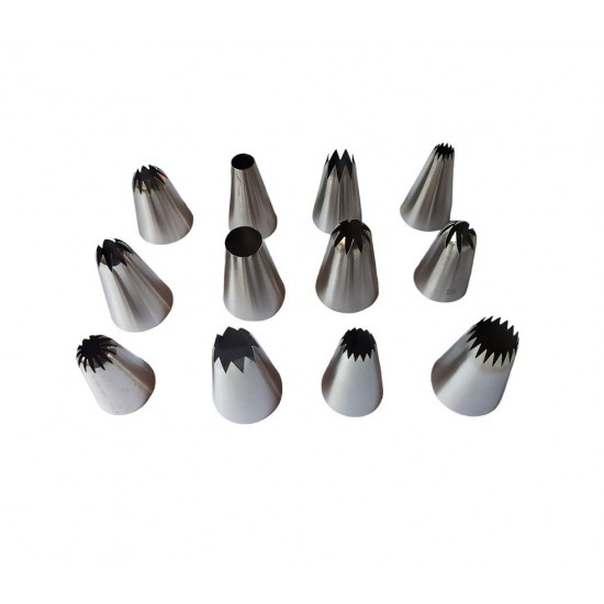 Set 12 duiuri ornat din inox, 5 cm, 362COF