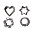 Set 12 forme decupatoare, Forme pentru biscuiti, 284COF
