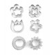 Set 12 forme decupatoare, pentru biscuiti, 5.5 cm, 381COF Set 12 forme decupatoare, pentru biscuiti, 5.5 cm, 381COF