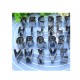 Set 26 forme decupatoare, pentru biscuiti, Litere, Abecedar, 3 cm, 379COF