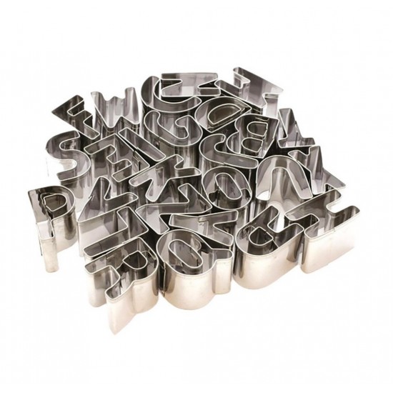 Set 26 forme decupatoare, pentru biscuiti, Litere, Abecedar, 3 cm, 379COF