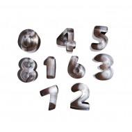 Set 9 forme decupatoare, pentru biscuiti, Cifre, 5.5 cm, 377COF