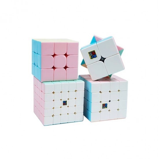 Set Cub Magic MoYu Meilong, 2x2, 3x3, 4x4, 5x5, Macaron Stickerless, 474CUB-1 Set Cub Magic MoYu Meilong, 2x2, 3x3, 4x4, 5x5, Macaron Stickerless, 474CUB-1