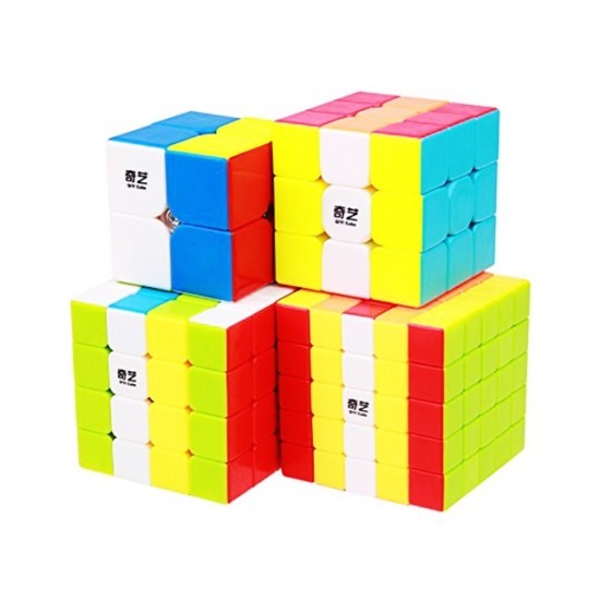 Set Cub Magic QiYi 4 In 1 stickerless profesional , 173CUB-1 Set Cub Magic QiYi 4 In 1 stickerless profesional , 173CUB-1