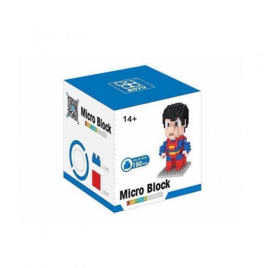 Set Micro block, 190 piese, Superman, 410CUB-1