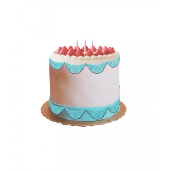 Set de 3 sabloane pentru decorare torturi, Turcoaz, 11 cm, 364COF 