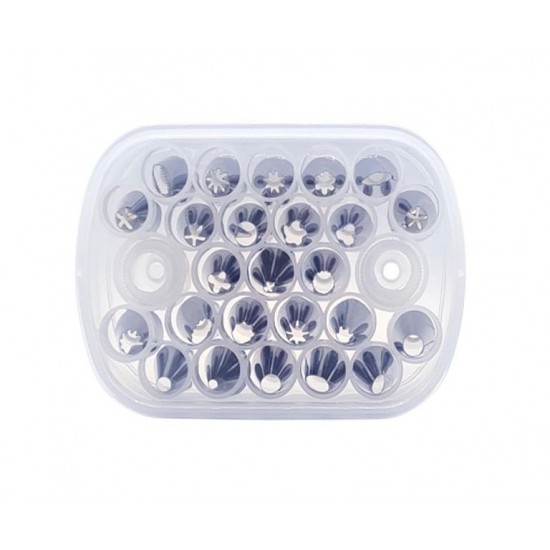 Set duiuri ornat din inox, 26 piese, 206COF
