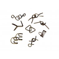 Set puzzle Brain Twister 8 jocuri din Metal, pentru copii si adolescenti, 392CUB-1 Set puzzle Brain Twister 8 jocuri din Metal, pentru copii si adolescenti, 392CUB-1