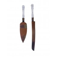 Set spatula si cutit pentru de prajituri, 30 cm, 423COF