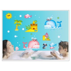 Sticker decorativ, Animale marine, 130 cm, 786STK