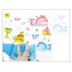 Sticker decorativ, Animale marine, 130 cm, 786STK