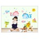 Sticker decorativ, Animale marine, 130 cm, 786STK