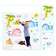 Sticker decorativ, Animale marine, 130 cm, 786STK