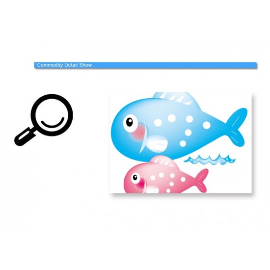 Sticker decorativ, Animale marine, 130 cm, 786STK