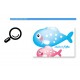 Sticker decorativ, Animale marine, 130 cm, 786STK