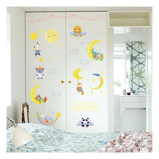 Sticker decorativ, Animalute, Sweet dreams, 79 cm, 725STK