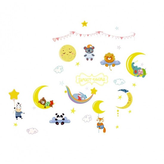 Sticker decorativ, Animalute, Sweet dreams, 79 cm, 725STK