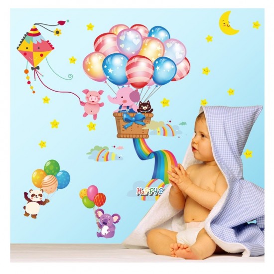 Sticker decorativ, Baloane, Happy balloon, 85 cm, 714STK Sticker decorativ, Baloane, Happy balloon, 85 cm, 714STK