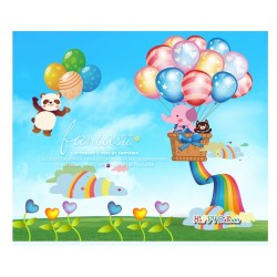 Sticker decorativ, Baloane, Happy balloon, 85 cm, 714STK