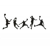 Sticker decorativ, Baschetbalisti, 126 cm, 811STK Sticker decorativ, Baschetbalisti, 126 cm, 811STK