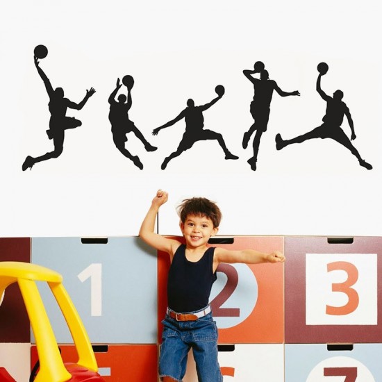 Sticker decorativ, Baschetbalisti, 126 cm, 811STK