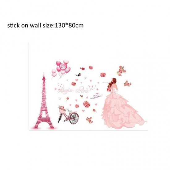 Sticker decorativ, Bonjour Paris, 130 cm, 782STK