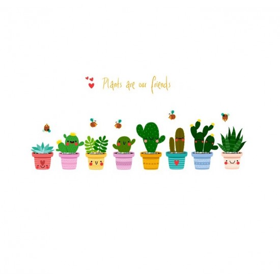 Sticker decorativ, Cactusi, 115 cm, 816STK Sticker decorativ, Cactusi, 115 cm, 816STK