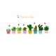 Sticker decorativ, Cactusi, 115 cm, 816STK Sticker decorativ, Cactusi, 115 cm, 816STK