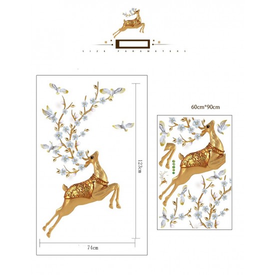 Sticker decorativ, Caprioara, 123 cm, 761STK