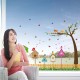 Sticker decorativ, Colivii cu pasari si fluturi, 85 cm, 752STK Sticker decorativ, Colivii cu pasari si fluturi, 85 cm, 752STK