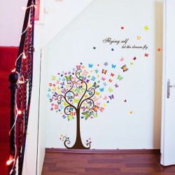 Sticker decorativ, Copacul cu fluturi, 130 cm, 799STK Sticker decorativ, Copacul cu fluturi, 130 cm, 799STK