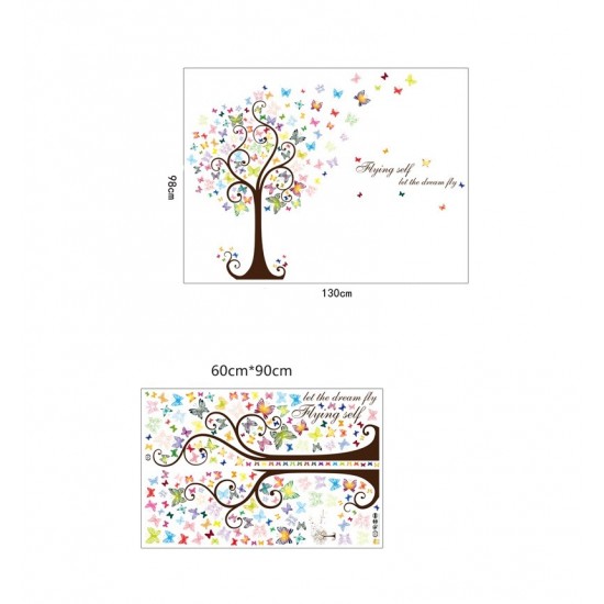 Sticker decorativ, Copacul cu fluturi, 130 cm, 799STK Sticker decorativ, Copacul cu fluturi, 130 cm, 799STK