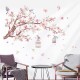 Sticker decorativ, Creanga de copca cu flori roz, 90 cm, 1138STK Sticker decorativ, Creanga de copca cu flori roz, 90 cm, 1138STK