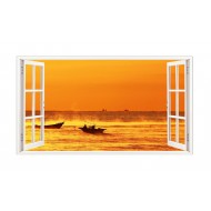 Sticker decorativ, Fereastra 3D, Apa, 85 cm, 527STK Sticker decorativ, Fereastra 3D, Apa, 85 cm, 527STK