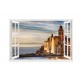 Sticker decorativ, Fereastra 3D, Camogli liguria, 85 cm, 671STK Sticker decorativ, Fereastra 3D, Camogli liguria, 85 cm, 671STK