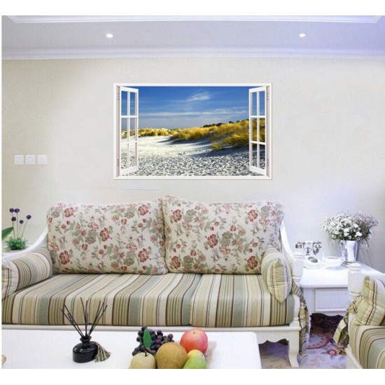 Sticker decorativ, Fereastra 3D, Cer, 85 cm, 629STK Sticker decorativ, Fereastra 3D, Cer, 85 cm, 629STK
