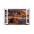 Sticker decorativ, Fereastra 3D, Munte, 85 cm, 674STK