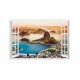 Sticker decorativ, Fereastra 3D, Rio de Janeiro, 85 cm, 569STK Sticker decorativ, Fereastra 3D, Rio de Janeiro, 85 cm, 569STK