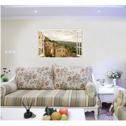 Sticker decorativ, Fereastra 3D, Toscana, 85 cm, 670STK Sticker decorativ, Fereastra 3D, Toscana, 85 cm, 670STK