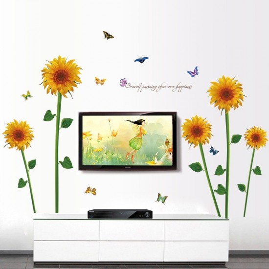 Sticker decorativ, Floarea soarelui, 150 cm, 785STK Sticker decorativ, Floarea soarelui, 150 cm, 785STK