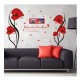 Sticker decorativ, Flori Anthurium rosii, 147 cm, 742STK Sticker decorativ, Flori Anthurium rosii, 147 cm, 742STK