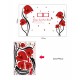 Sticker decorativ, Flori Anthurium rosii, 147 cm, 742STK Sticker decorativ, Flori Anthurium rosii, 147 cm, 742STK
