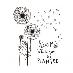Sticker decorativ, Flori, Bloom, 110 cm, 731STK